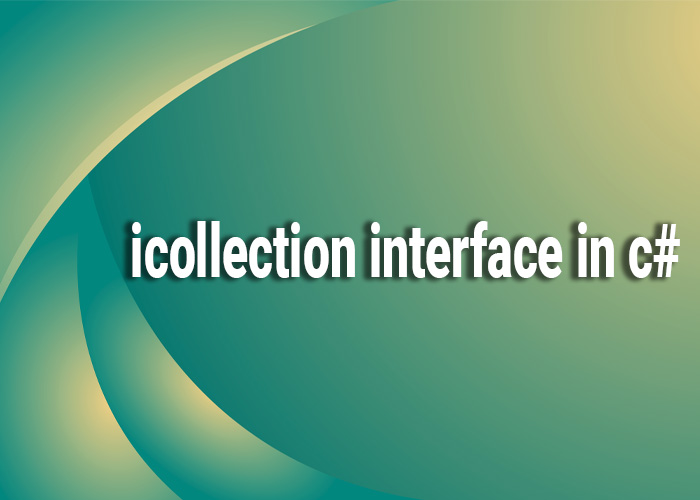 icollection interface in c#